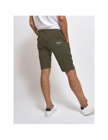 Looking For Wild Mens Technical Shorts Cilaos Military Olive Onbody Back