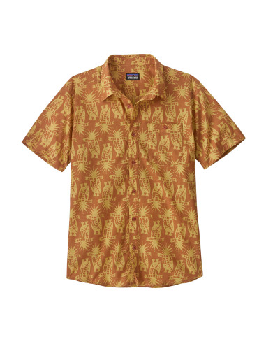 Patagonia Mens Go To Shirt Skunks: Sienna Clay Offbody Front
