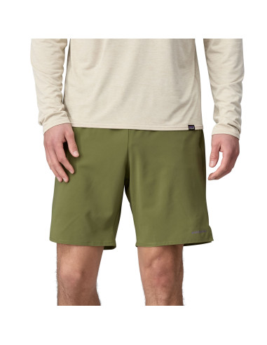 Patagonia Mens Multi Trails Shorts 8" Buckhorn Green Onbody Front