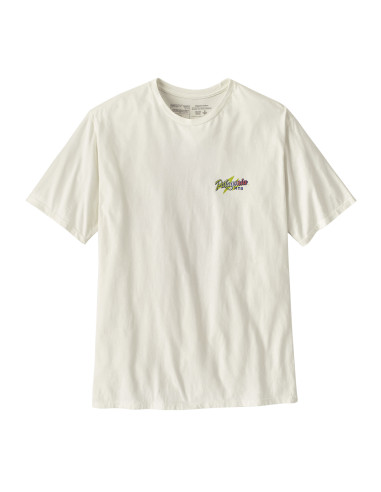 Patagonia Mens Trail Hound Organic T-Shirt Birch White Offbody Front