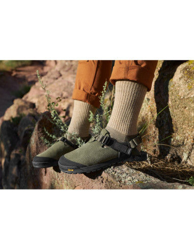 Mountain Clog - Suede Bedrock Sandals