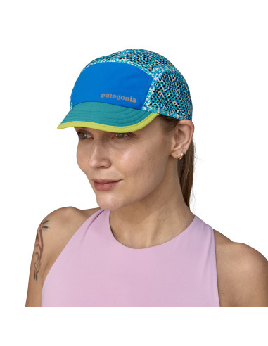 Patagonia Duckbill Cap Sea Texture: Subtidal Blue Onbody Front