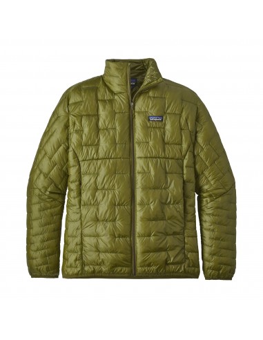 Patagonia Mens Micro Puff Jacket Willow Herb Green Offbody Front