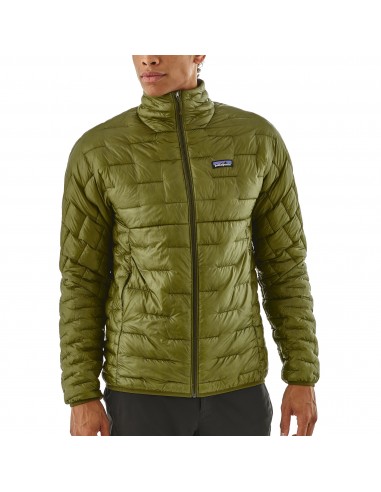 Patagonia Mens Micro Puff Jacket Willow Herb Green Onbody Front