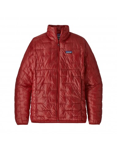 Patagonia Mens Micro Puff Jacket Fire Offbody Front