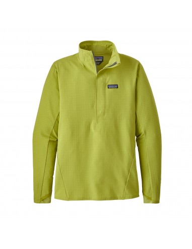 Patagonia Mens R1 TechFace Pullover Folios Green Offbody Front