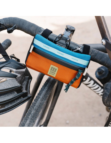 Topo Designs Mini Taška na Bicykel Clay Oranžová Modrá Štýl 2