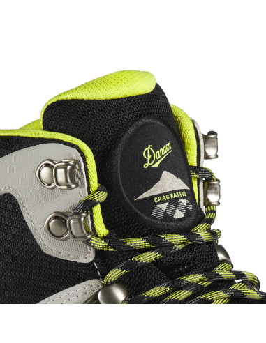 Danner Womens Hiking Boots Crag Rat EVO 4.5" Ice/Yellow Detail