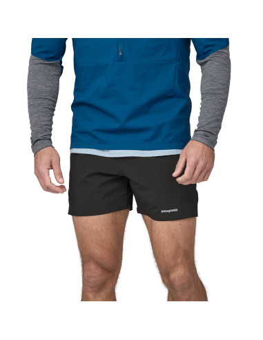 Patagonia Mens Strider Pro Running Shorts 5 Inch Black Onbody Front
