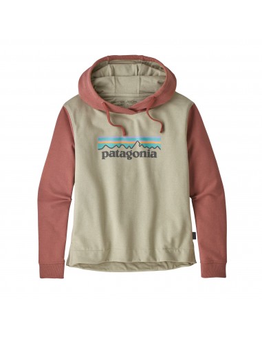 Patagonia Womens Pastel P-6 Logo Uprisal Hoody Weathered Stone Offbody Front