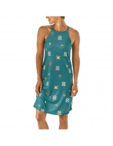 Patagonia Womens Sliding Rock Dress Spaced Out Tasmanian Teal Onbody Front