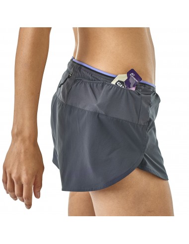 Patagonia Womens Strider Pro Shorts 3 in Smolder Blue Onbody Side