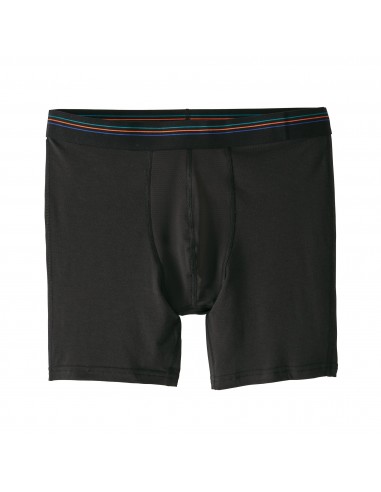 Patagonia Mens Underwear Essential A/C Boxer Briefs 6 in. Black Offbody Front 2
