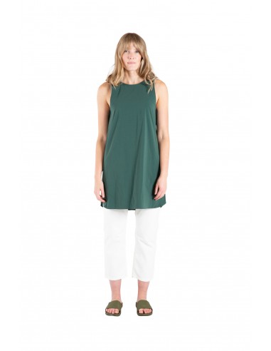 Topo Designs Dámske Global Šaty Sleeveless Zelená Lesná Onbody Spredu
