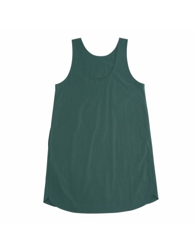 Topo Designs Dámske Global Šaty Sleeveless Zelená Lesná Offbody Zozadu