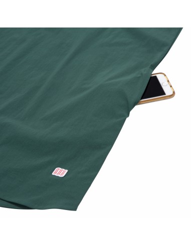 Topo Designs Dámské Global Šaty Lesní Zelená Offbody Detail 2