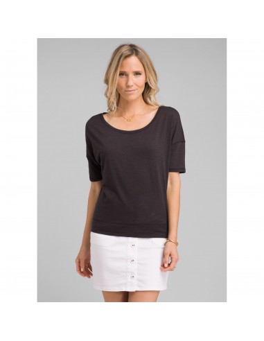 prAna Womens Lurie Top Black Onbody Front