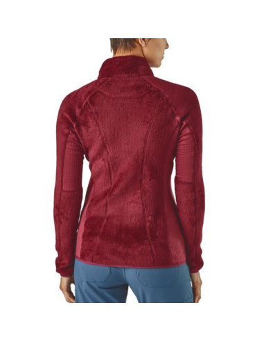 Patagonia Womens R2 Jacket Arrow Red Onbody Back