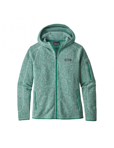 Patagonia Womens W's Better Sweater Full-Zip Fleece Hoody Lite Distilled Green Offbody Front