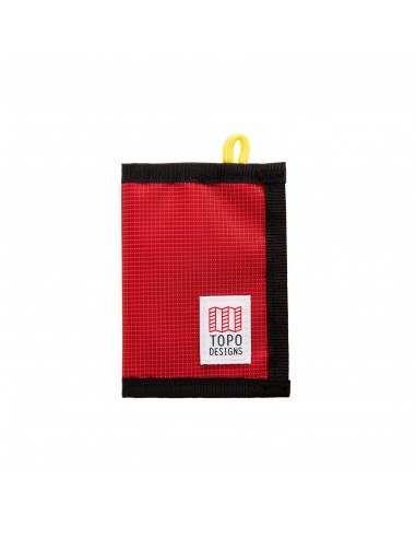 Topo Designs Bi Fold Wallet Red Ripstop Front