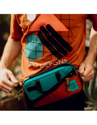 Topo Designs Mini Quick Pack Clay Turquoise Onbody Lifestyle