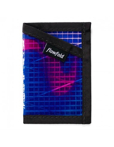 Flowfold Recycled Sailcloth Minimalist Card Holder Wallet Ultraviolet Front