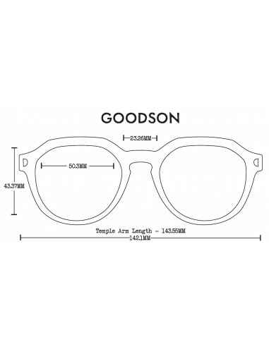 Proof Sluneční Brýle Goodson Eco Černá Polarizované Design