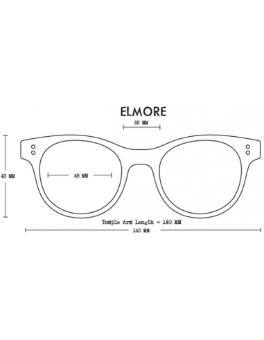 Proof Sluneční Brýle Elmore Eco Křišťálová Broskvová Polarizované Zepředu Offbody Design
