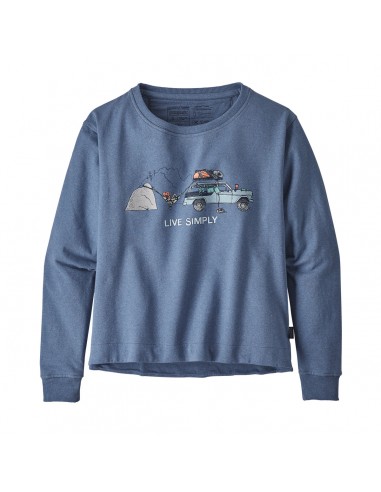 Patagonia Dámská Mikina Simply Lounger Uprisal Crew Sweatshirt Wooly Modrá Offbody Zepředu