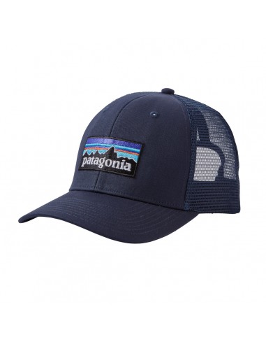 Patagonia P-6 Logo Trucker Hat Navy Blue Offbody Front