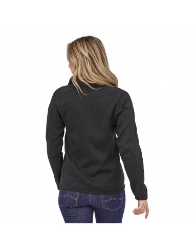 Patagonia Womens Better Sweater 1/4-Zip Fleece Black Onbody Back