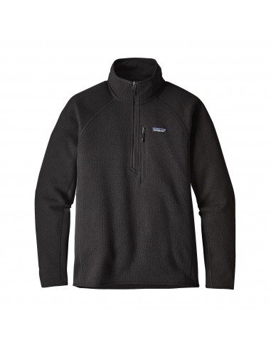 Patagonia Mens Performance Better Sweater 1/4 Black Offbody Front
