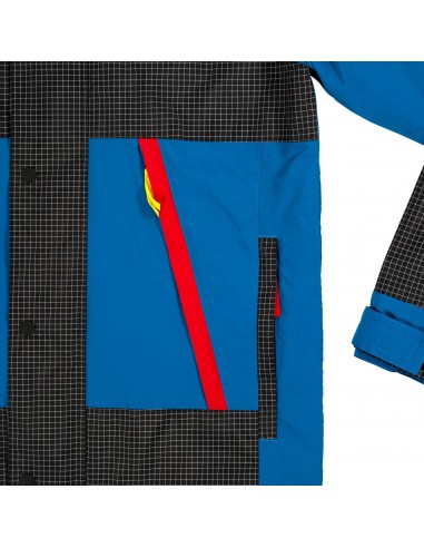 Topo Designs Mens Subalpine Jacket Blue White Ripstop Offbody Detail 3