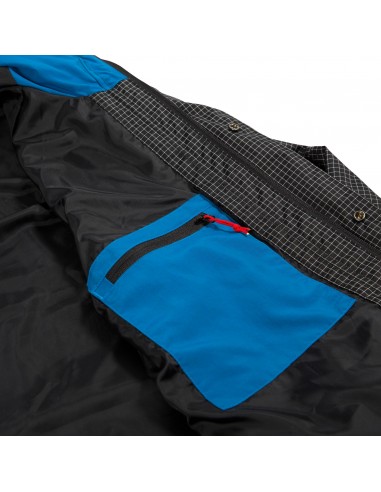 Topo Designs Mens Subalpine Jacket Blue White Ripstop Offbody Detail 5