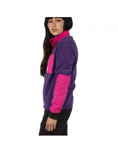 Topo Designs Womens Mountain Fleece Purple Onbody Side