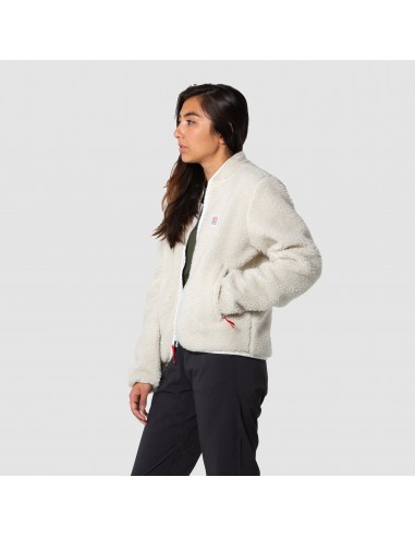 Topo Designs Womens Sherpa Jacket Natural Khaki Onbody Side
