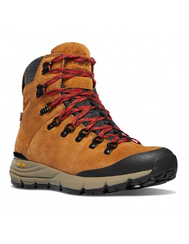 Danner Womans Arctic 600 Side Zip 5 Brown Red Shoes  Front