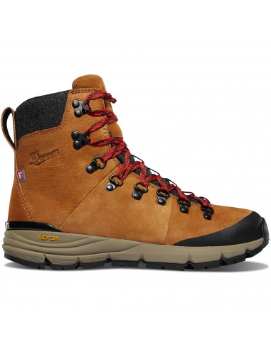 Danner Womans Arctic 600 Side Zip 5 Brown Red Shoes  Side