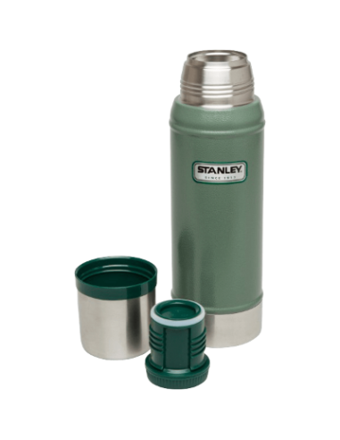 Stanley Classic Vacuum Insulated Bottle 0,75L Green Front Opened