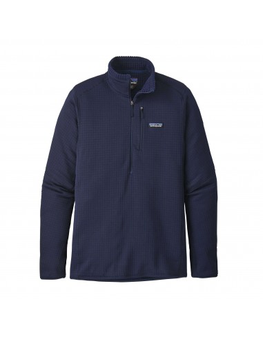 Patagonia Mens R1 Fleece Pullover Classic Navy Offbody Front