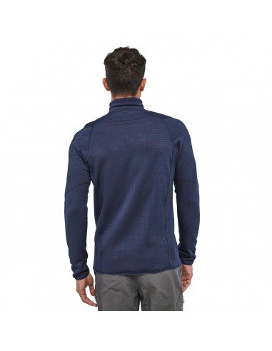 Patagonia Mens R1 Fleece Pullover Classic Navy Onbody Back