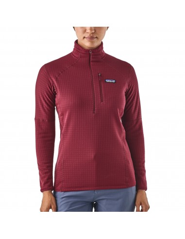 Patagonia Womens R1 Pullover Arrow Red Onbody Front
