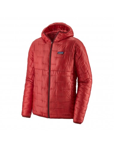 Patagonia Mens Micro Puff Hoody Fire Offbody Front