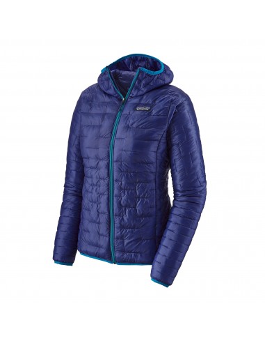 Patagonia Womens Micro Puff Hoody Cobalt Blue Offbody Front