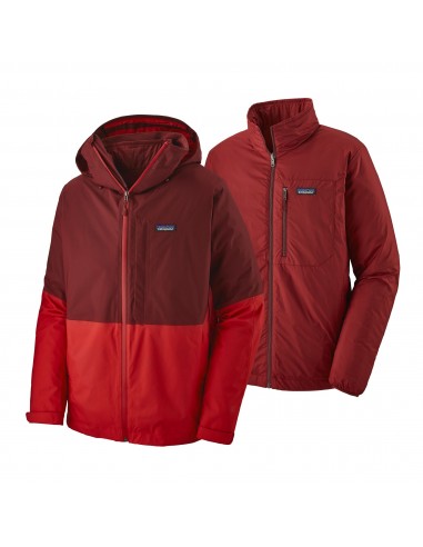 Patagonia Mens 3 in 1 Snowshot Jacket Oxide Red Offbody Front