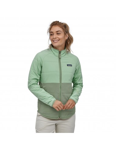 Patagonia Womens Pack In Jacket Gypsum Green Onbody Front