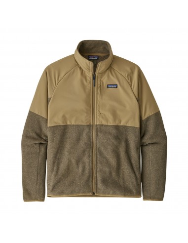 Patagonia Mens Lightweight Better Sweater Shelled Fleece Jacket Classic Tan Offbody Front