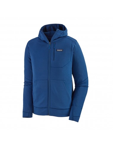 Patagonia Mens R1 Fleece Full-Zip Hoody Superior Blue Offbody Front
