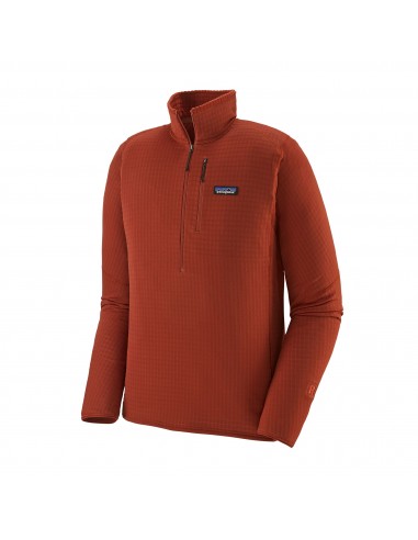 Patagonia Mens R1 Fleece Pullover Roots Red Offbody Front