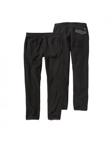 Patagonia Mens Synchilla Snap-T Fleece Pants Black Forge Grey Offbody Front And Back